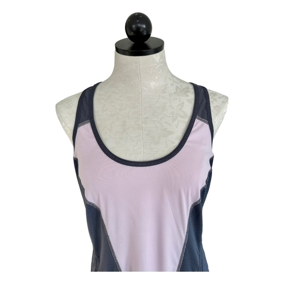 Zella Run Ruched Racerback Tank Top Adjustable Ruching Size Large - Picture 4 of 16